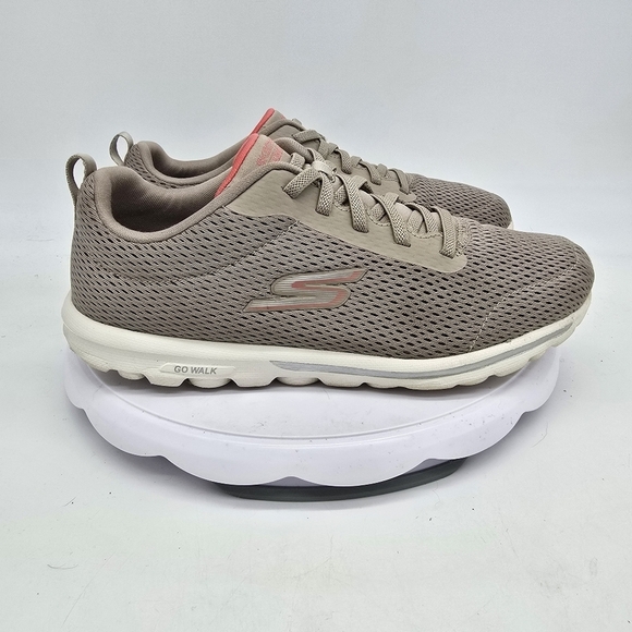 Skechers Shoe Women's 9 Go Walk Travel Sneakers Tan - Picture 7 of 9